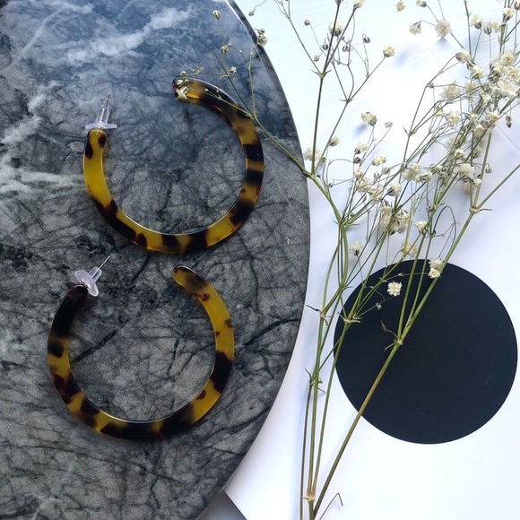 Jewelry - Resin Hoop Earrings Jewelry - Resin Hoop Earrings